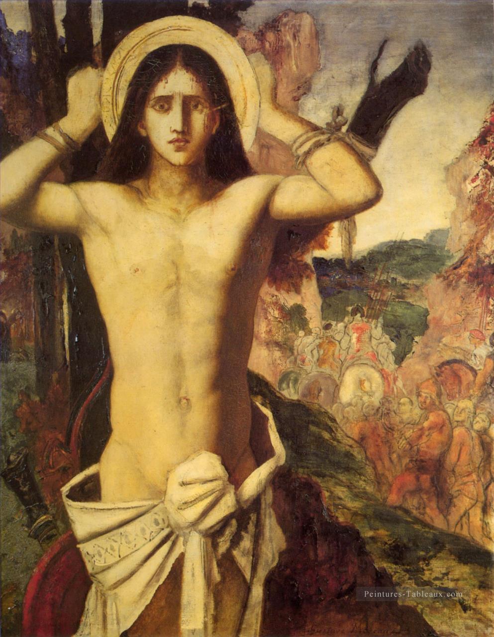 st sebastian Symbolisme mythologique biblique Gustave Moreau Peintures à l'huile